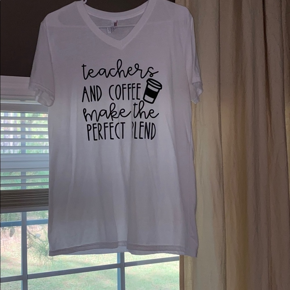 Great for teachers!! White T Shirt.